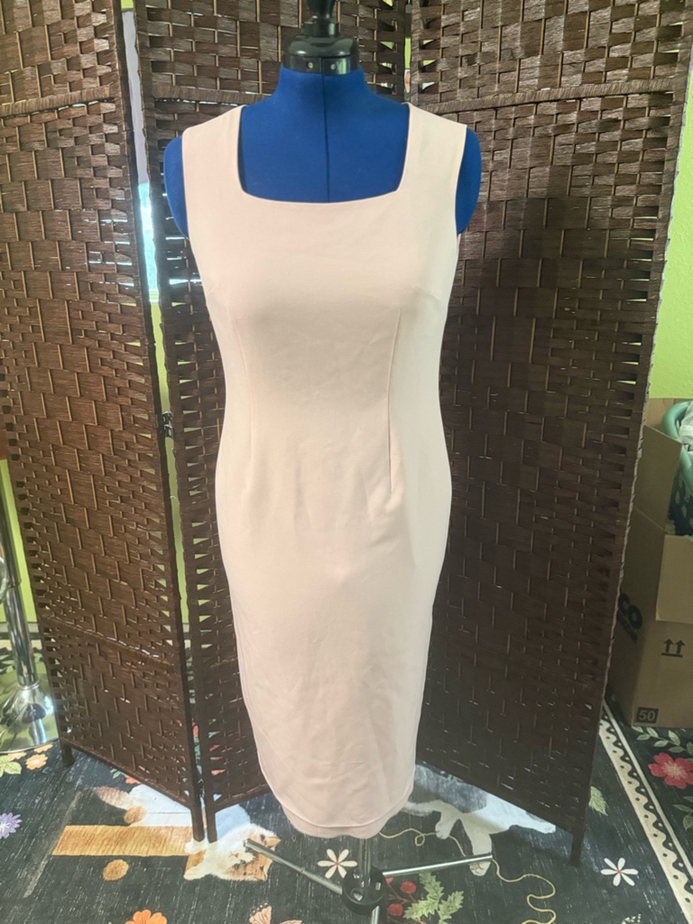 Black Label Light Pink Midi Dress